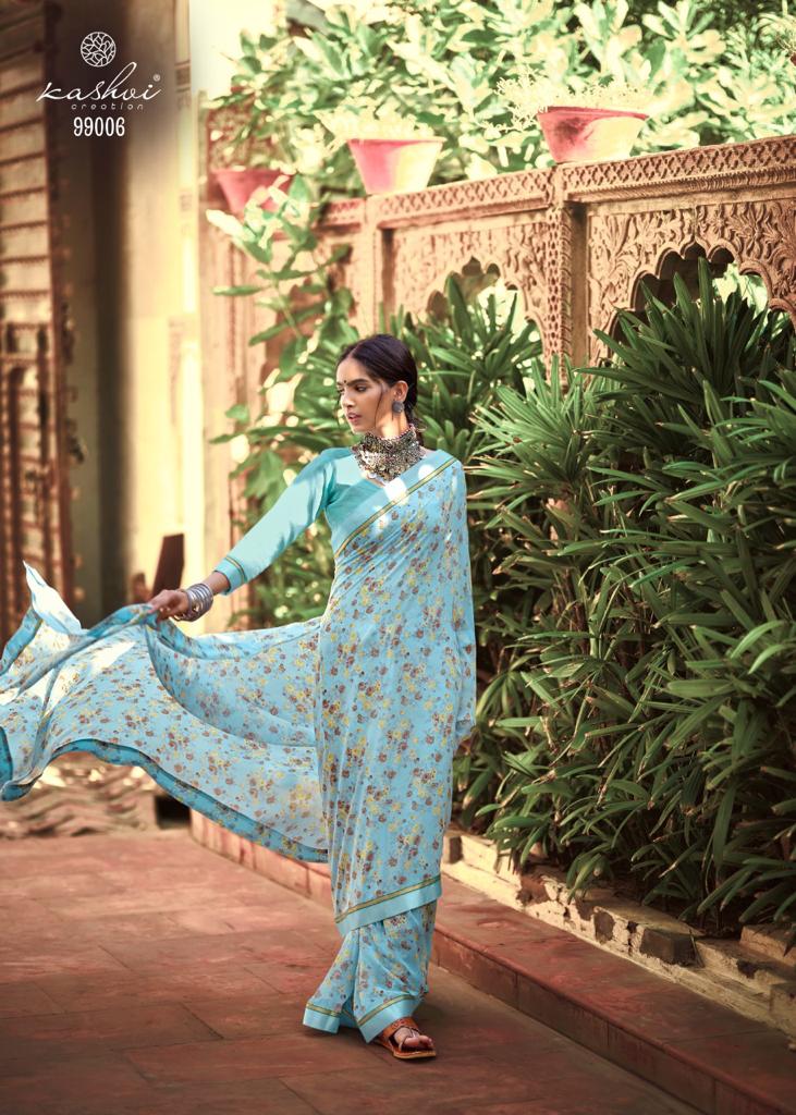 Kashvi Phulwari Casual Wear Georgette Printed Designer Saree Collection
